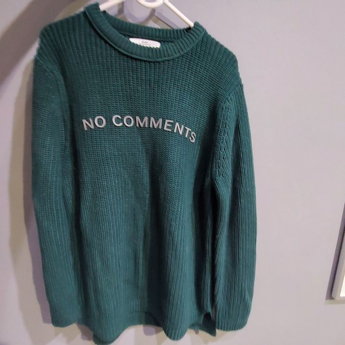 Sweter zielony Zara r.134 wg mnie 140
