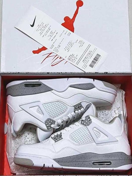 Jordan 4 Retro White Oreo r.45