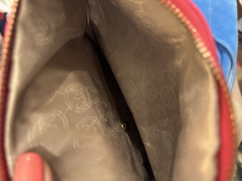 Mała torebka na ramę fuksja Michael kors