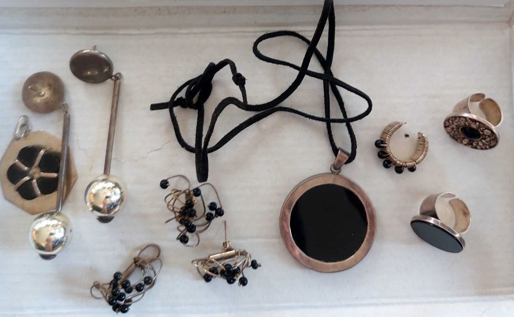 joias prata Torcato Santos moderno vintage pedra onix lindos