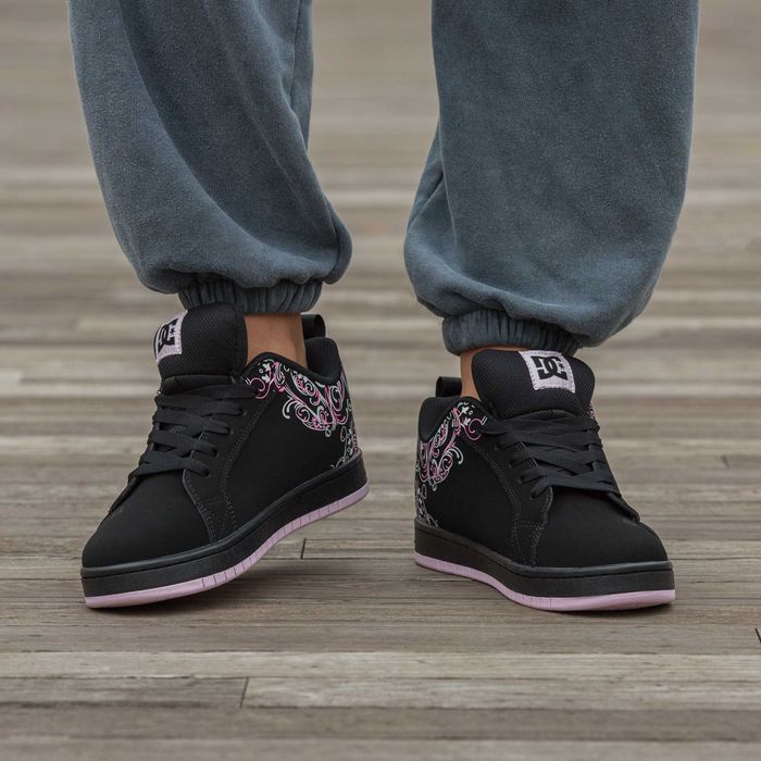 Женские кроссовки DC Court Graffik Black Pink Sabbath 36-41 Новинка!
