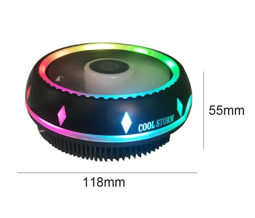 Універсальний кулер UFO CPU HF-685 1700/775/115x/1366/FM2/AM4/AM5/AM3