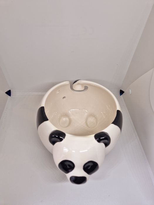 Słodka Panda ceramiczna miska uchwyt organizer z przędzydziewiarska k