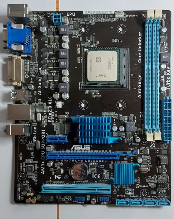Комплект материнська плата Asus M5A7 BL-M LE/USB 3, fx 4320, 8 g ddr3