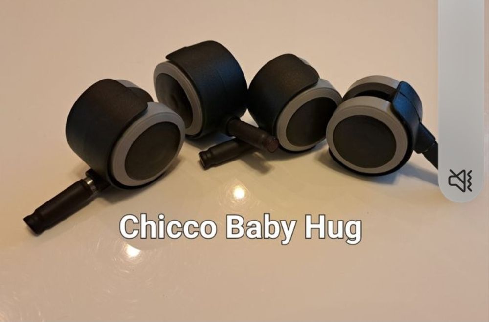 Nowe kółka do łóżeczka, leżaczka Chicco Baby Hug 4w1 Air hicco hag