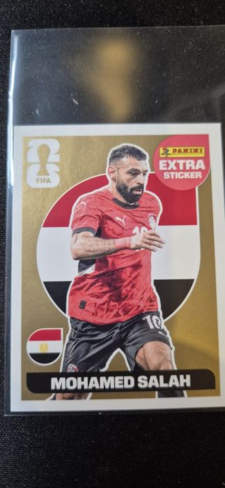 Cromo Extra Ouro Salah Mundial 2026 MINT - Fotos Reais