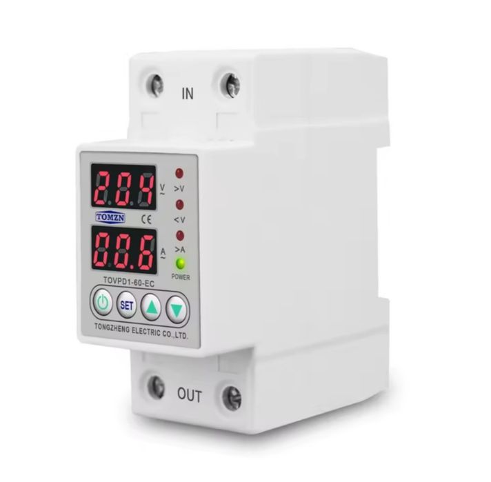 Реле контроля напряжения и тока 63А TOMZN TOVPD1-60