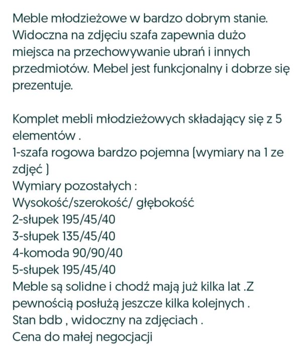 Meble młodzieżowe