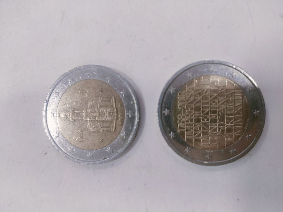 Moedas 2 euros comemorativos