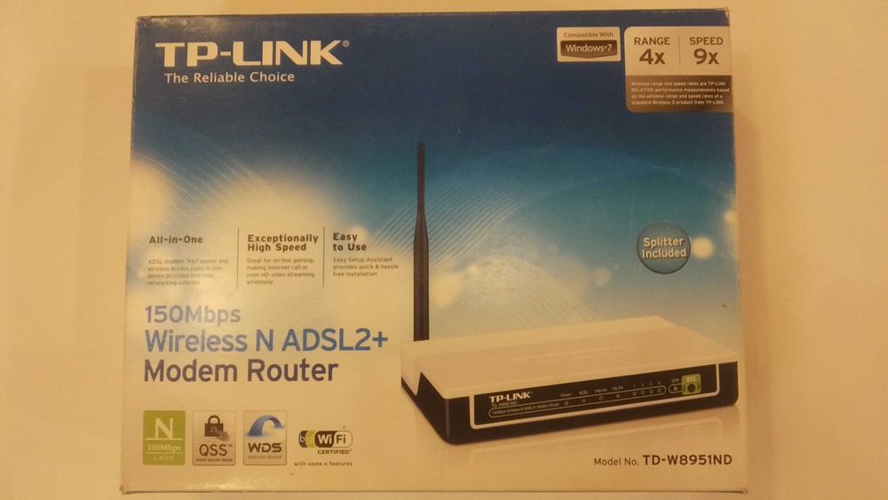 ADSL2+ модем роутер TP-LINK TD-W8951ND