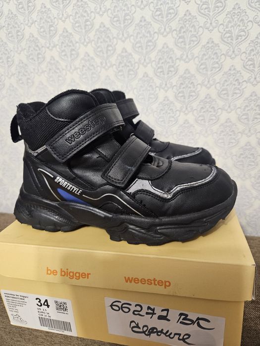 Ботинки на флисе деми weestep на мальчика и девочку демисезон