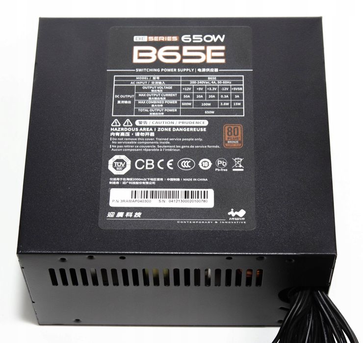 Zasilacz ATX InWin B65E 650W 80+ Bronze