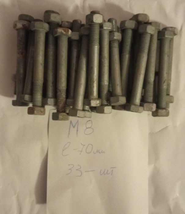 Винты М5 М6 гайка омедненная М10