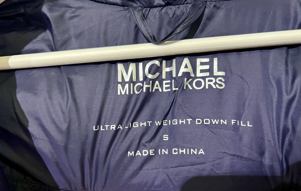 Plaszcz zimowy puchowy, puch naturalny, Michael Kors