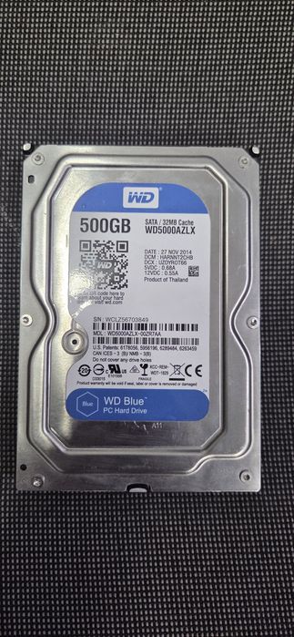 WD Blue 500GB (WD5000AZLX) — Ідеальний стан