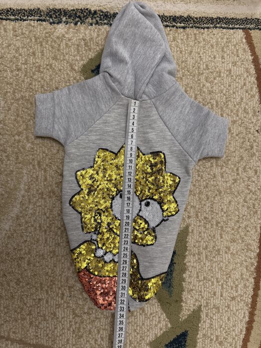 Худі, одяг з пайєтками для собачки малої породи