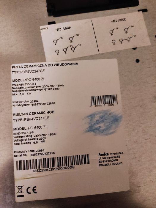 Płyta ceramiczna Amica