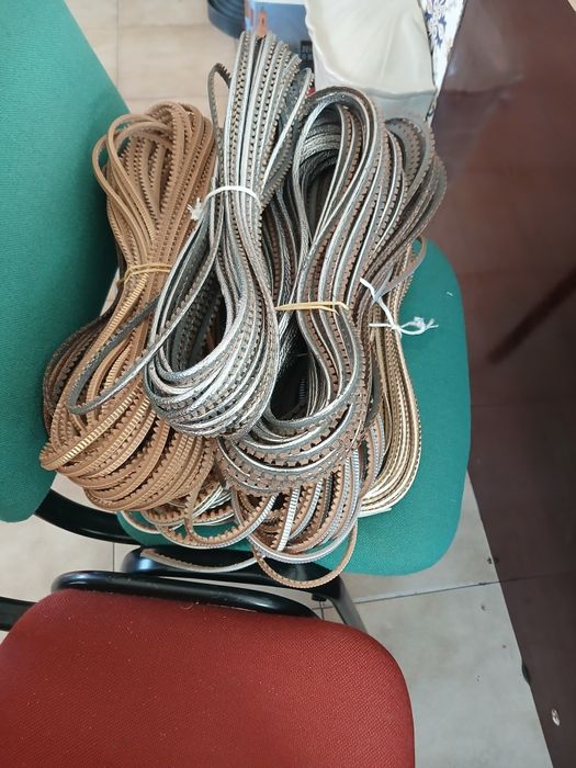 9 rolos de virás para calçado  novas