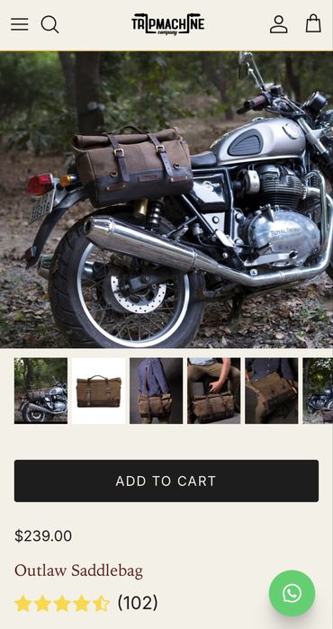 Outlaw Saddlebag “Trip Machine”