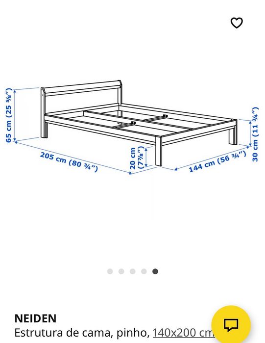 Estrutura de cama Casal
