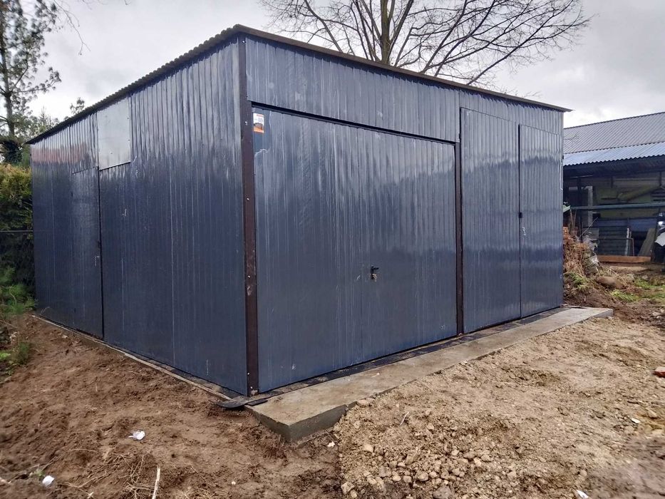 Garaż blaszany blaszak 6x6
