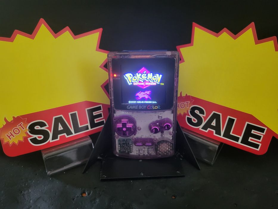 Gameboy Color purple ecrã ips 2.6