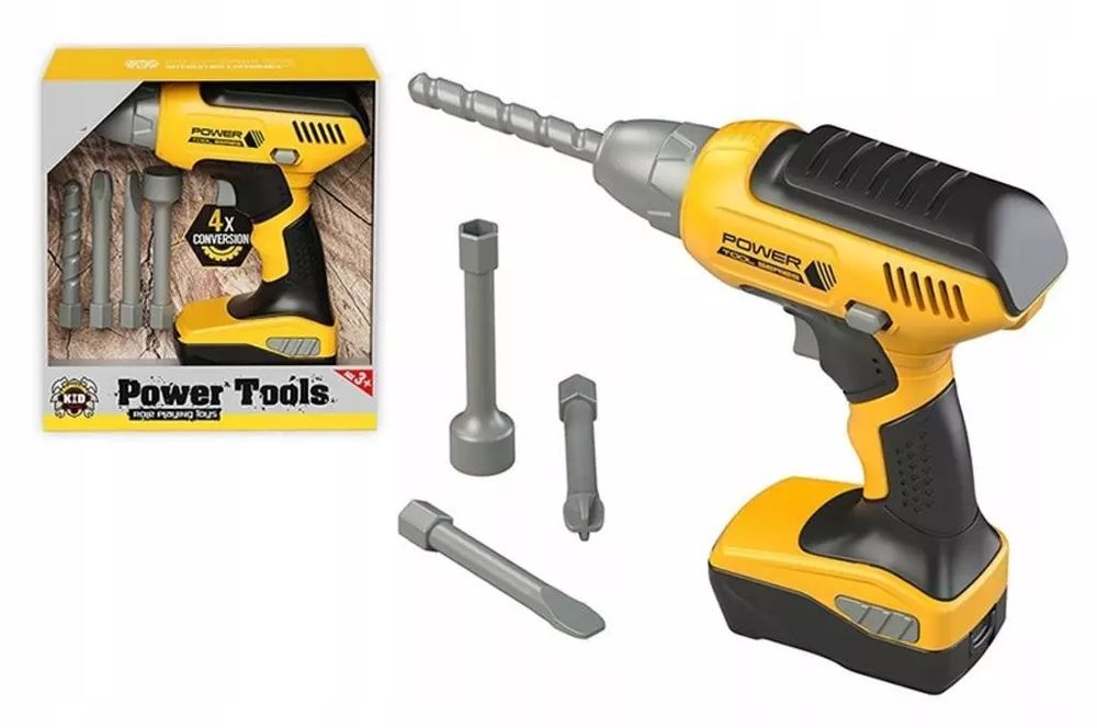 Wiertarko-wkrętarka z końcówkami. Artyk