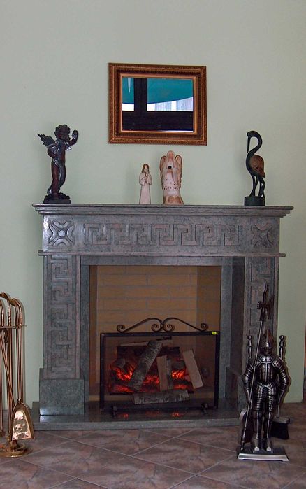 Portal marmurowy kominkowy