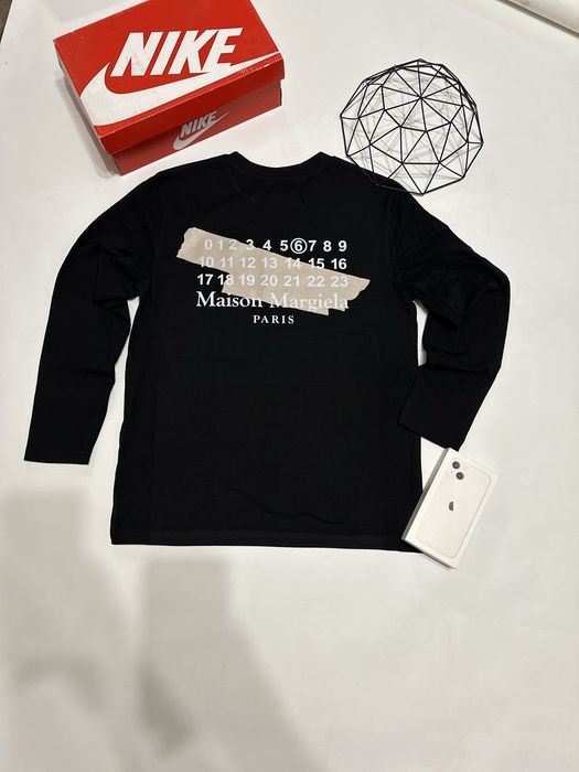 Лонгслів Maison Margiela / Лонг Мейсон Марджела / ковта / чорна   /унісекс/ Мейсон маргіела