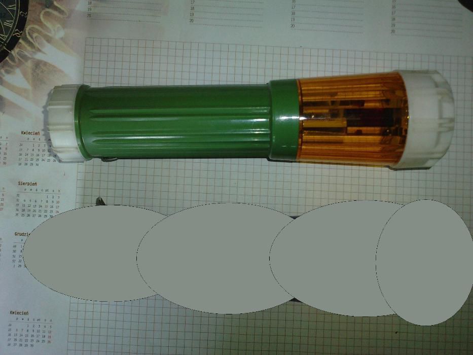 Latarka kolorowa z Prl lata 80