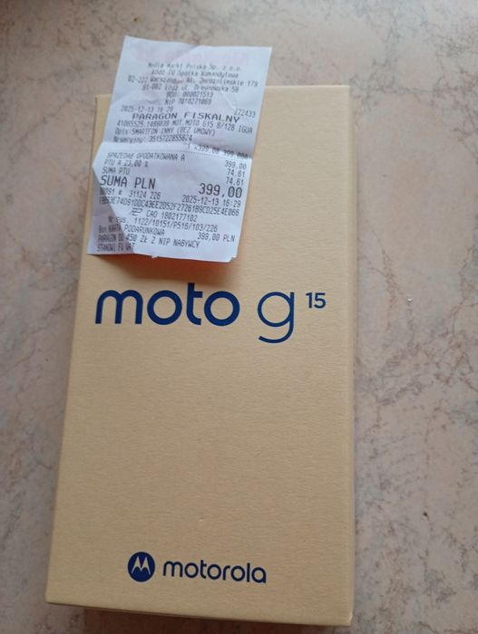 Motorola g15 gwarancja producenta