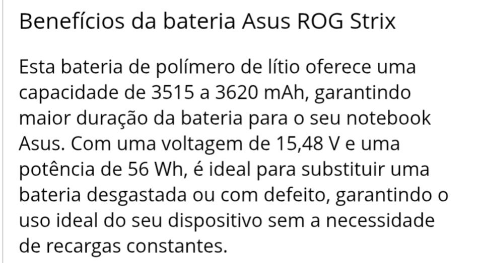 Bateria original ASUS Rog Strix para G713