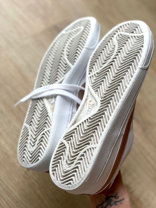 Шкіряні кеди Nike білі 39, 25см шкіра
