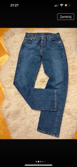 Spodnie jeansy Levi’s 501 wysoki stan M