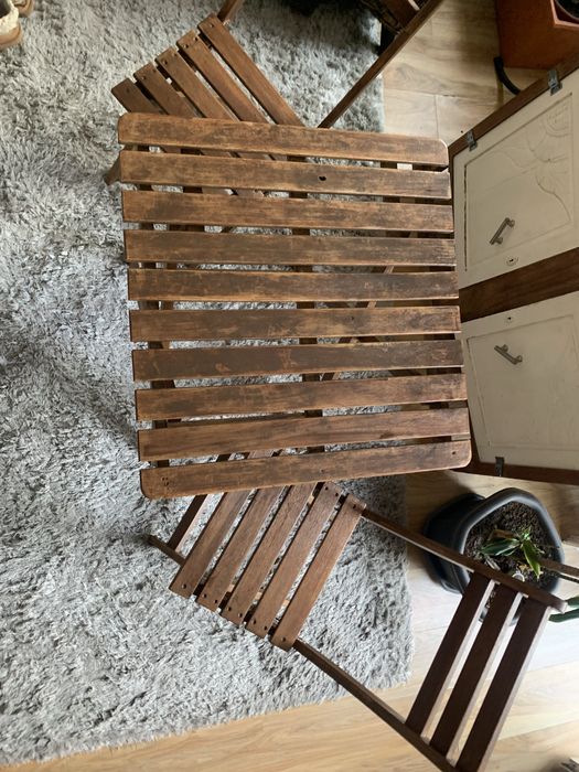 Conjunto mesa e 2 cadeiras jardim