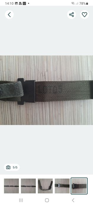 Pasek podbródkowy helmu M1.