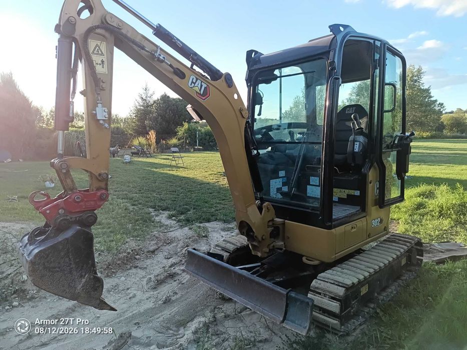 Minikoparka Cat 302 CR  2020 rok
