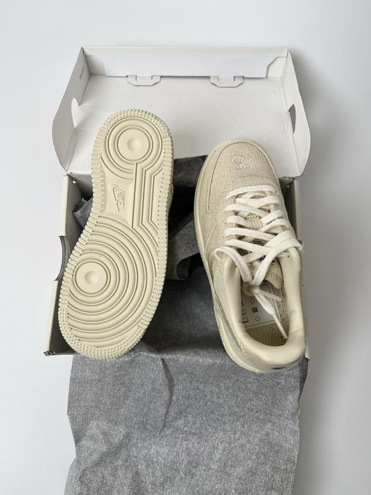 Оригинал Nike Air Force 1 Low Stussy Fossil PS (DD1578 200) детские