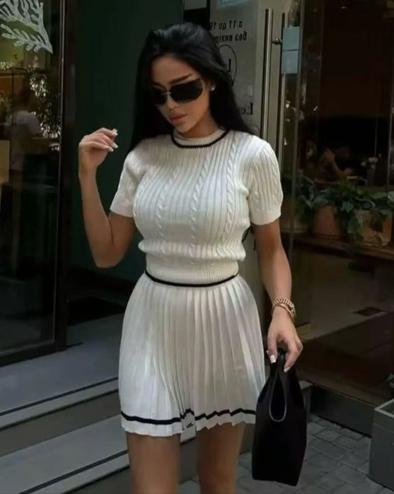 Сукня Костюм двійка кофта і спідниця плісе