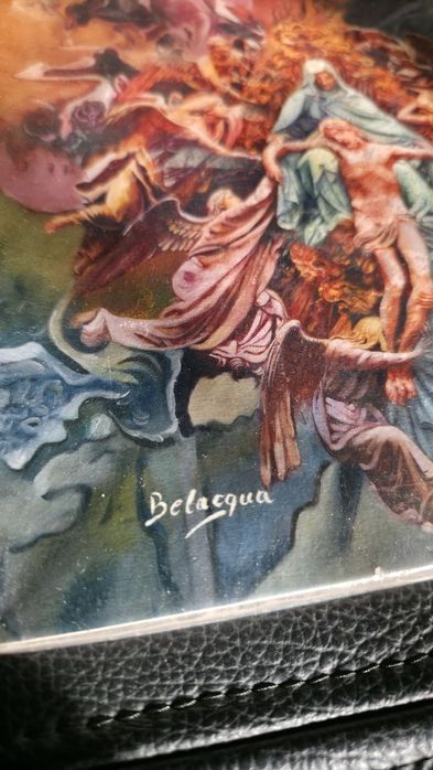 Azulejo com pintura de "Pietà" - Belacqua