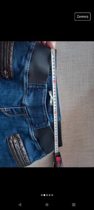 Spodnie jeans w gumkę M