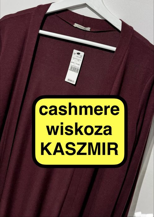 Extra skład z kaszmirem. Intimissimi s/36 nowa z metką narzutka sweter