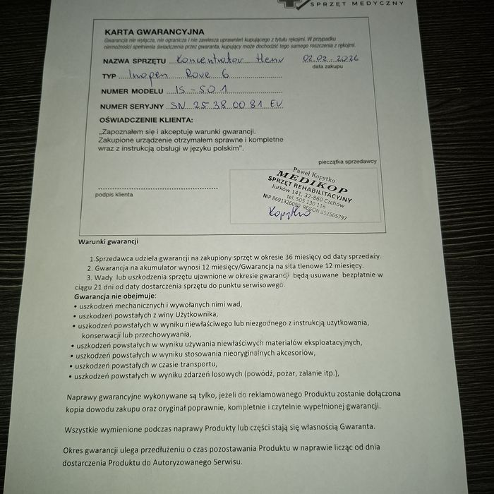 Przenośny Koncentrator tlenu Inogen rove 6