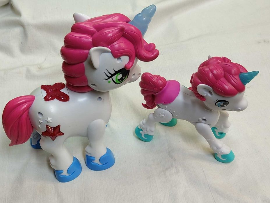 Zabawka interaktywna koń jednorożec  6 funkcji przycisku dźwięku 2 szt