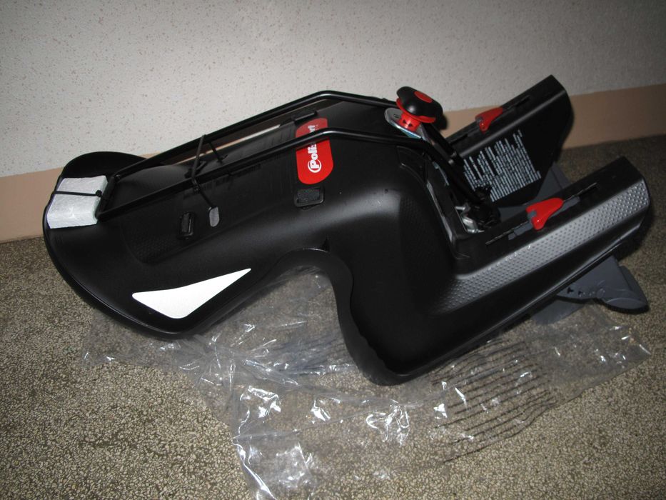 FOTELIK rowerowy POLISPORT BILBY MAXI FF czarno-szary NOWY dla dziecka