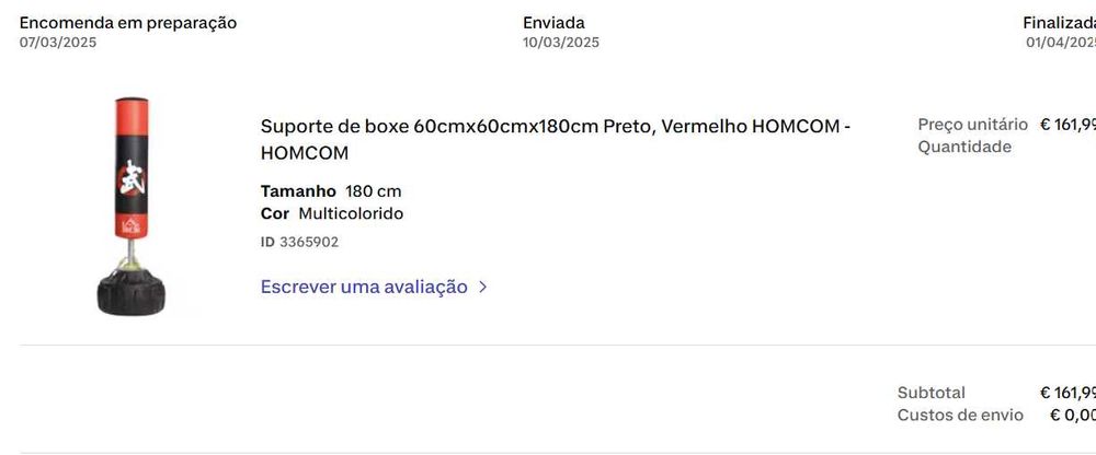 Saco de Boxe + Luvas + Fitas Como NOVO