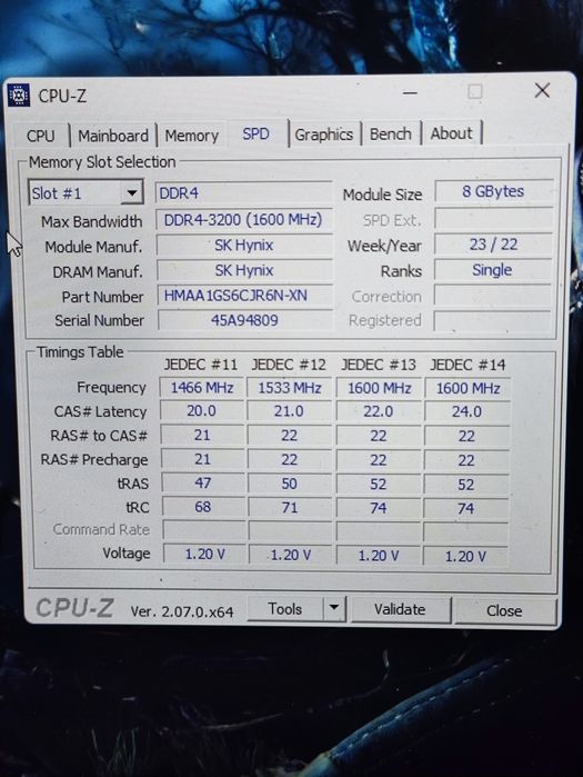 Комплект 16 Gb DDR 4 SODIMM SK Hynix 2x8GB 1Rx16 PC4-3200AA-SCO-13