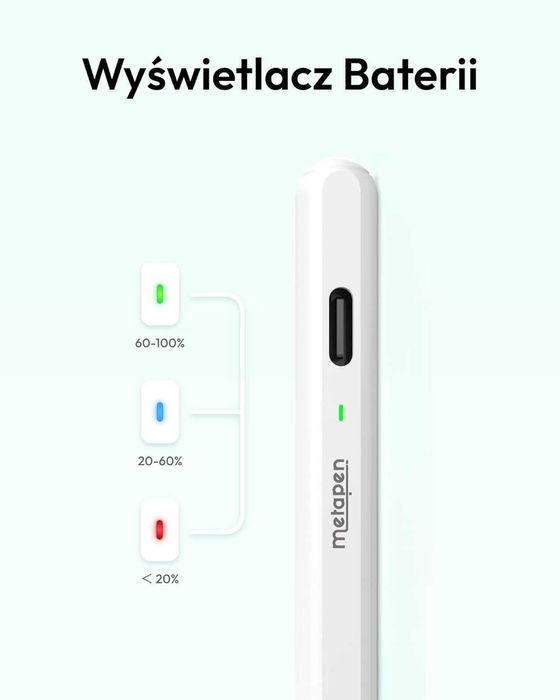 Metapen Rysik Air8 do Apple iPad 2018–2025 Szybkie Ładowanie
