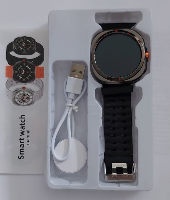 Smartwatch preto novo bluetooth talk relógio inteligente 1.52