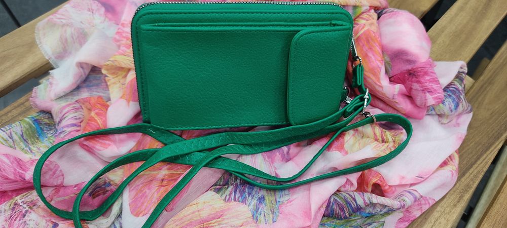 Bolsa tira colo rosa / verde